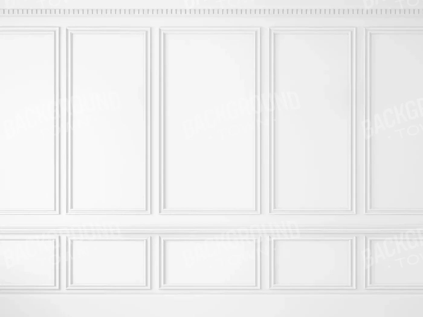 White Wall Ballroom 8’X6’ Fleece (96 X 72 Inch) Backdrop