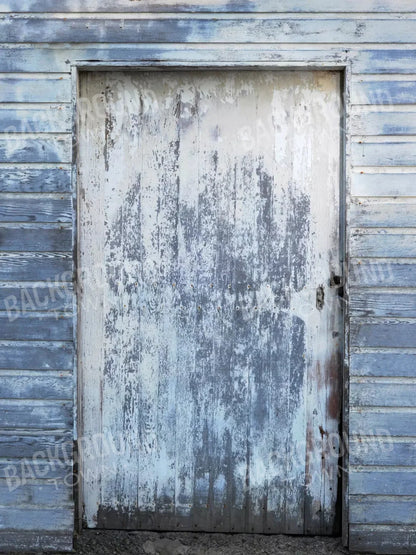White Washed Door 5X68 Fleece ( 60 X 80 Inch ) Backdrop