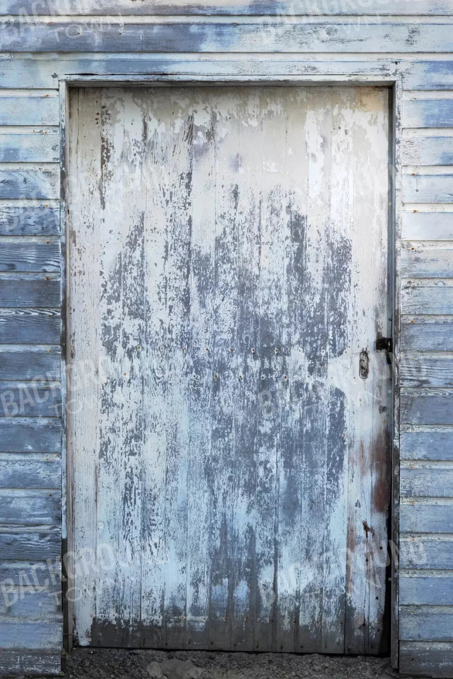 White Washed Door 5X8 Ultracloth ( 60 X 96 Inch ) Backdrop