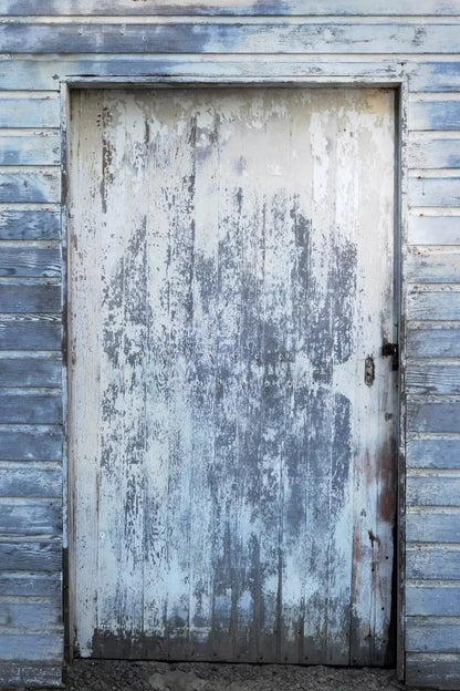 White Washed Door 5X8 Ultracloth ( 60 X 96 Inch ) Backdrop
