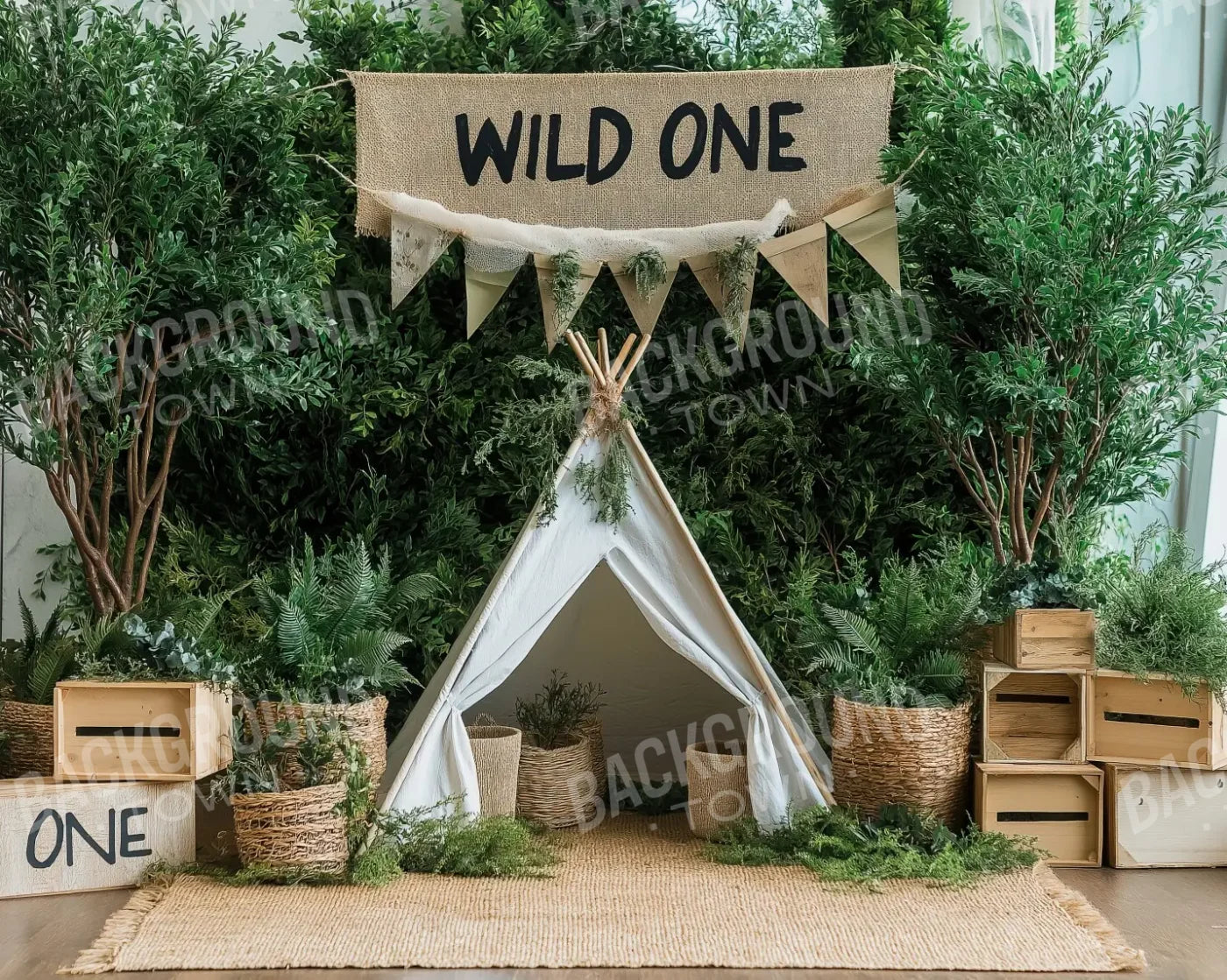 Wild One 10’x8’ Fleece (120 x 96 inch) Backdrop