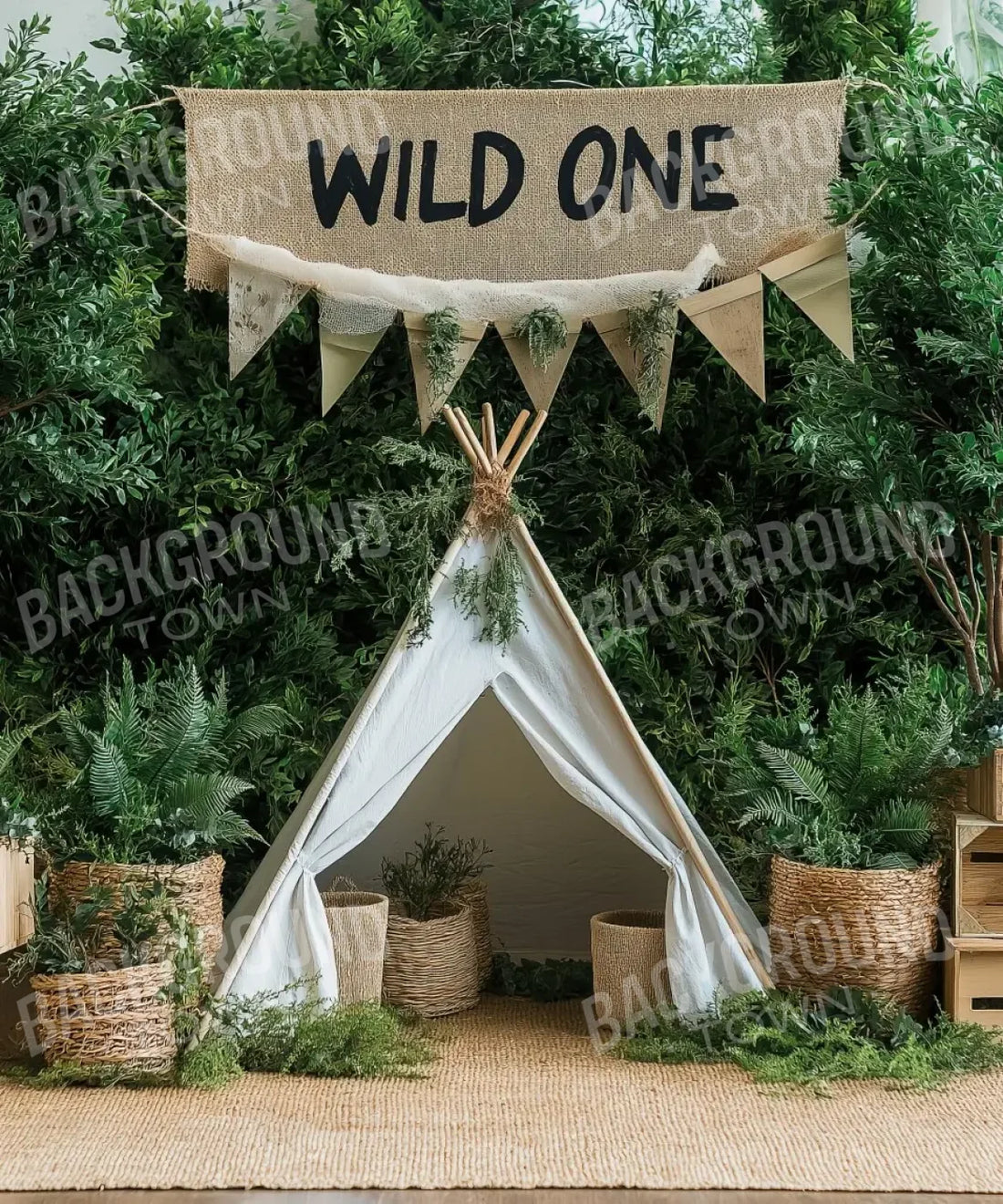 Campground Nature Backdrop for Photography