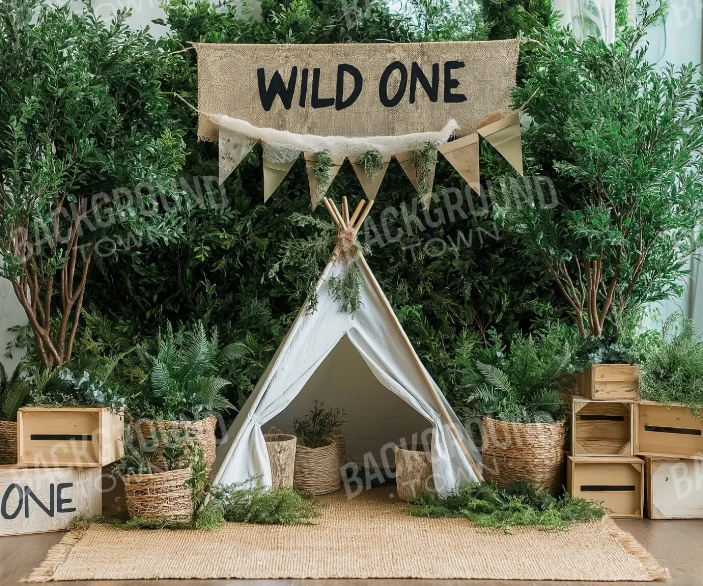 Wild One 5’x4’2 Fleece (60 x 50 inch) Backdrop