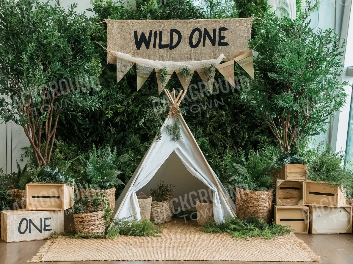 Wild One 6’8x5’ Fleece (80 x 60 inch) Backdrop