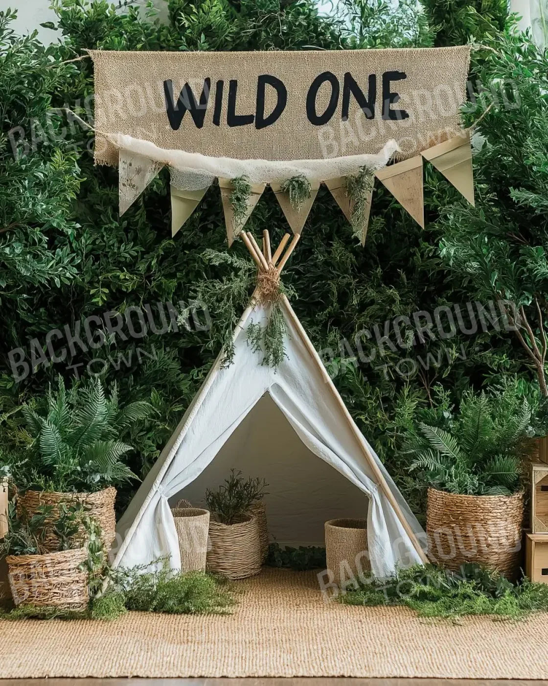 Wild One 8’x10’ Fleece (96 x 120 inch) Backdrop