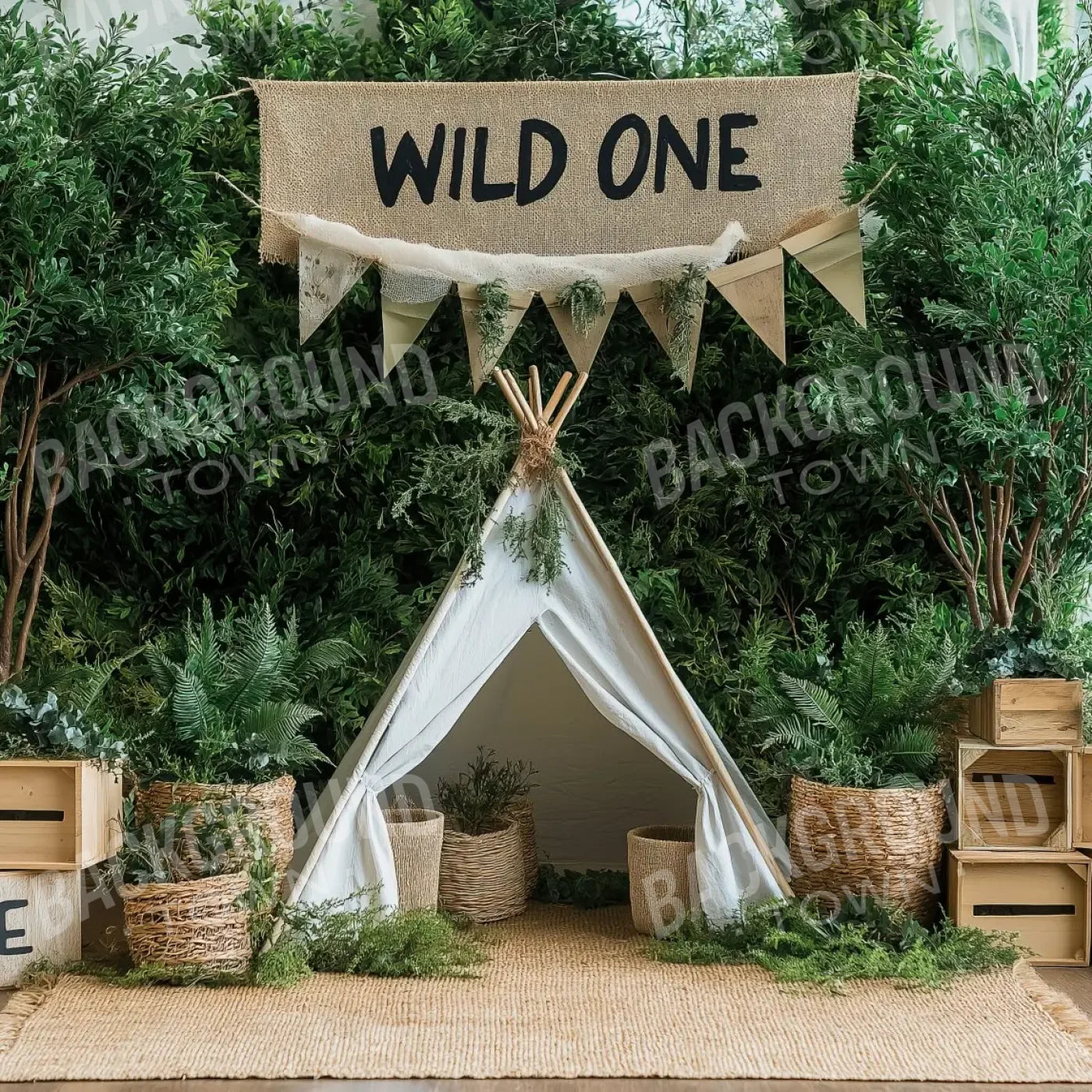 Wild One 8’x8’ Fleece (96 x 96 inch) Backdrop