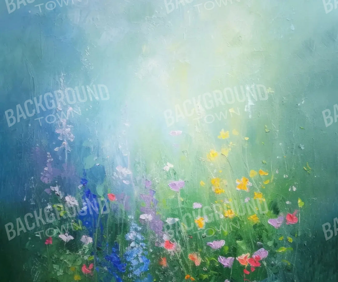 Blue Green Yellow  Backdrop for Photography