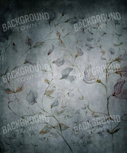 Gray Floral Backdrop for Photography