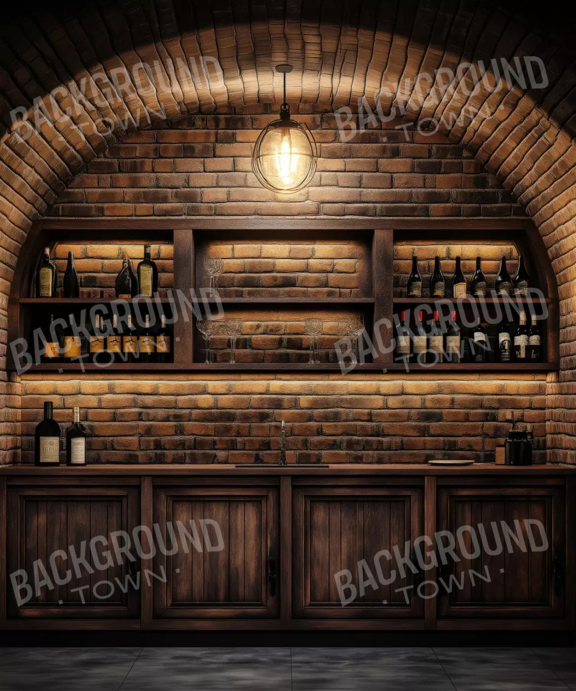 Wine Bar 10’X12’ Ultracloth (120 X 144 Inch) Backdrop