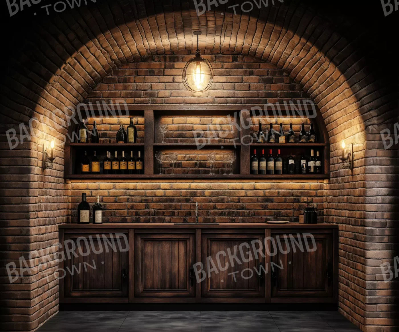 Wine Bar 5’X4’2 Fleece (60 X 50 Inch) Backdrop