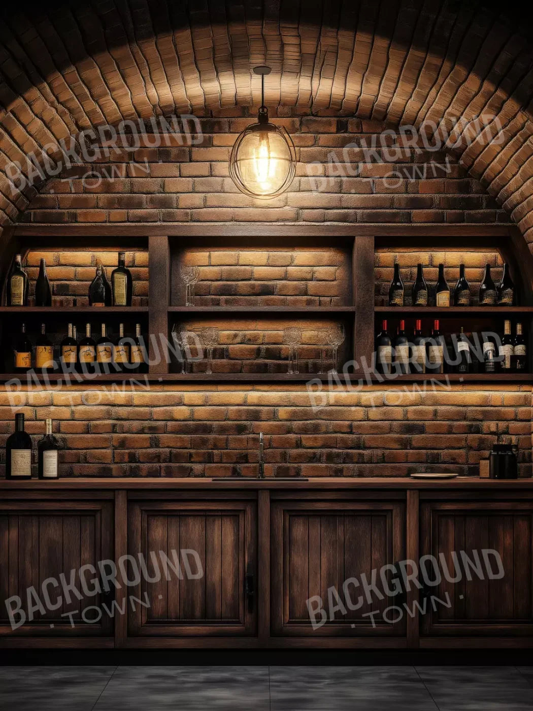 Wine Bar 5’X6’8 Fleece (60 X 80 Inch) Backdrop