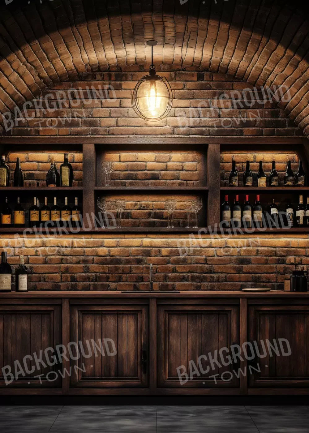 Wine Bar 5’X7’ Ultracloth (60 X 84 Inch) Backdrop