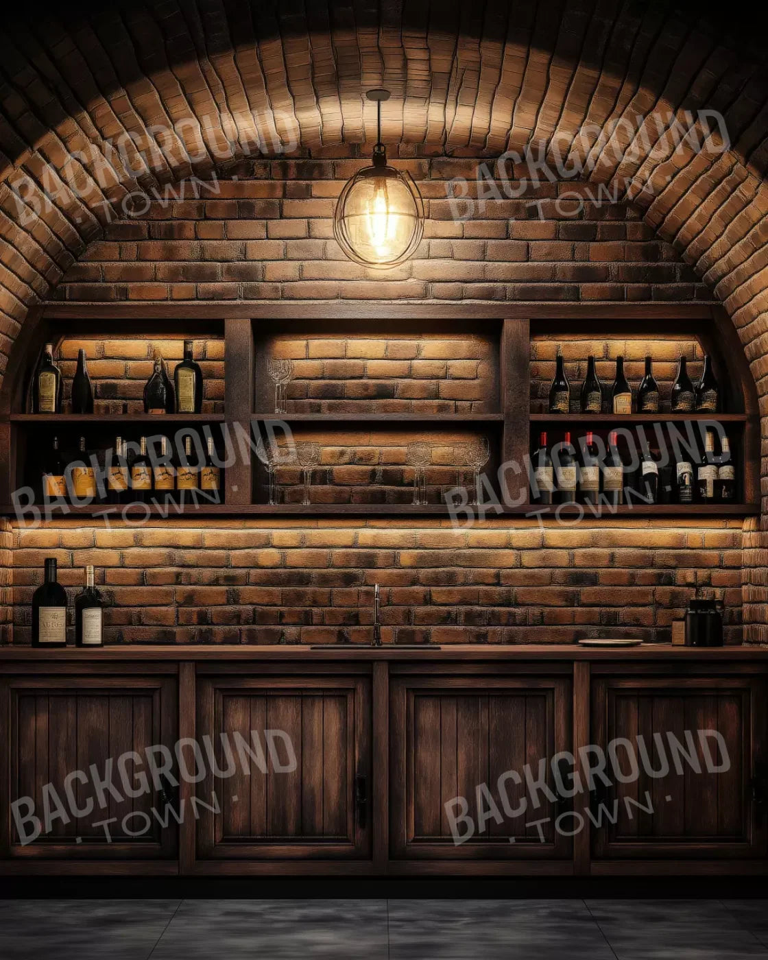 Wine Bar 8’X10’ Fleece (96 X 120 Inch) Backdrop