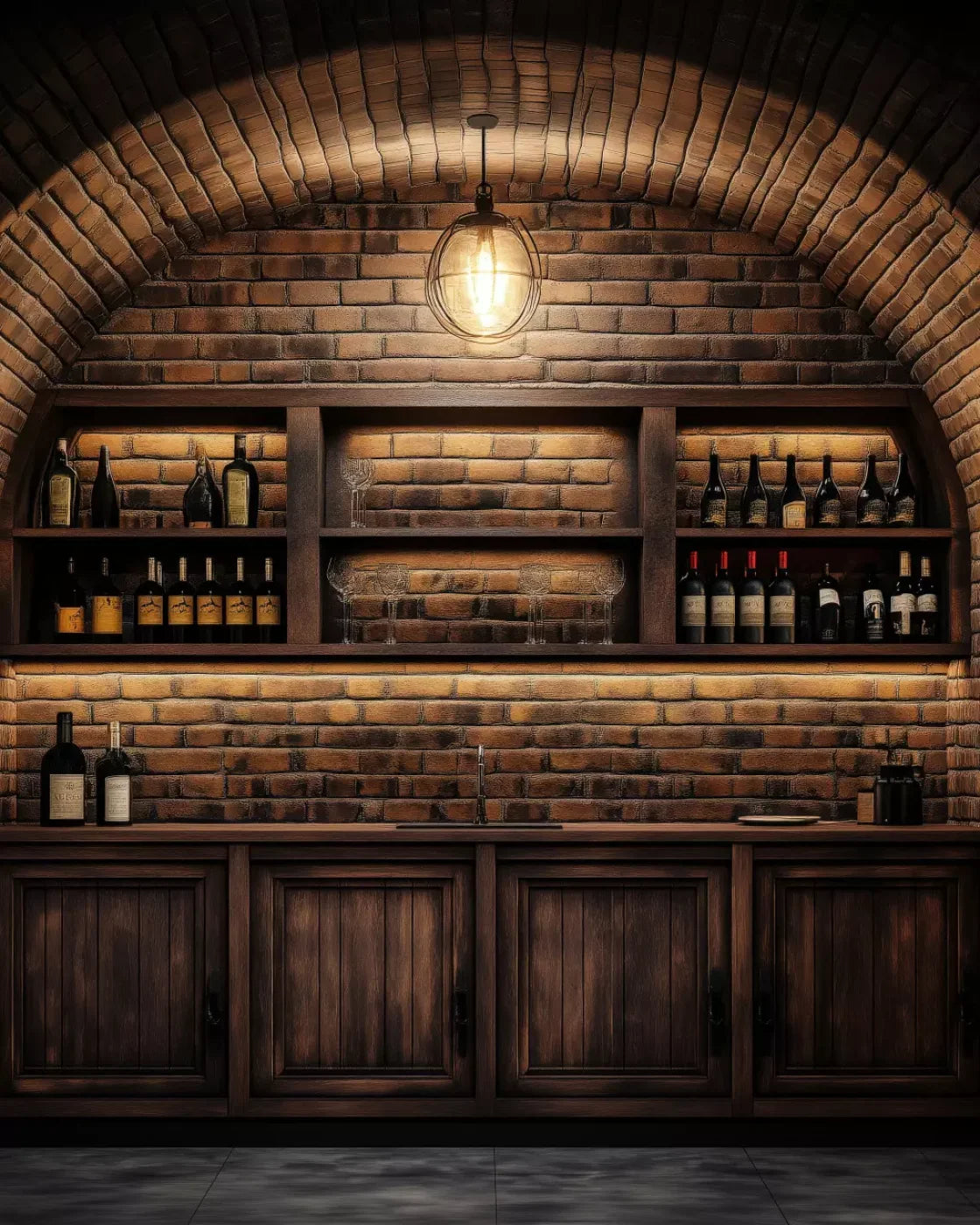 Wine Bar 8’X10’ Fleece (96 X 120 Inch) Backdrop