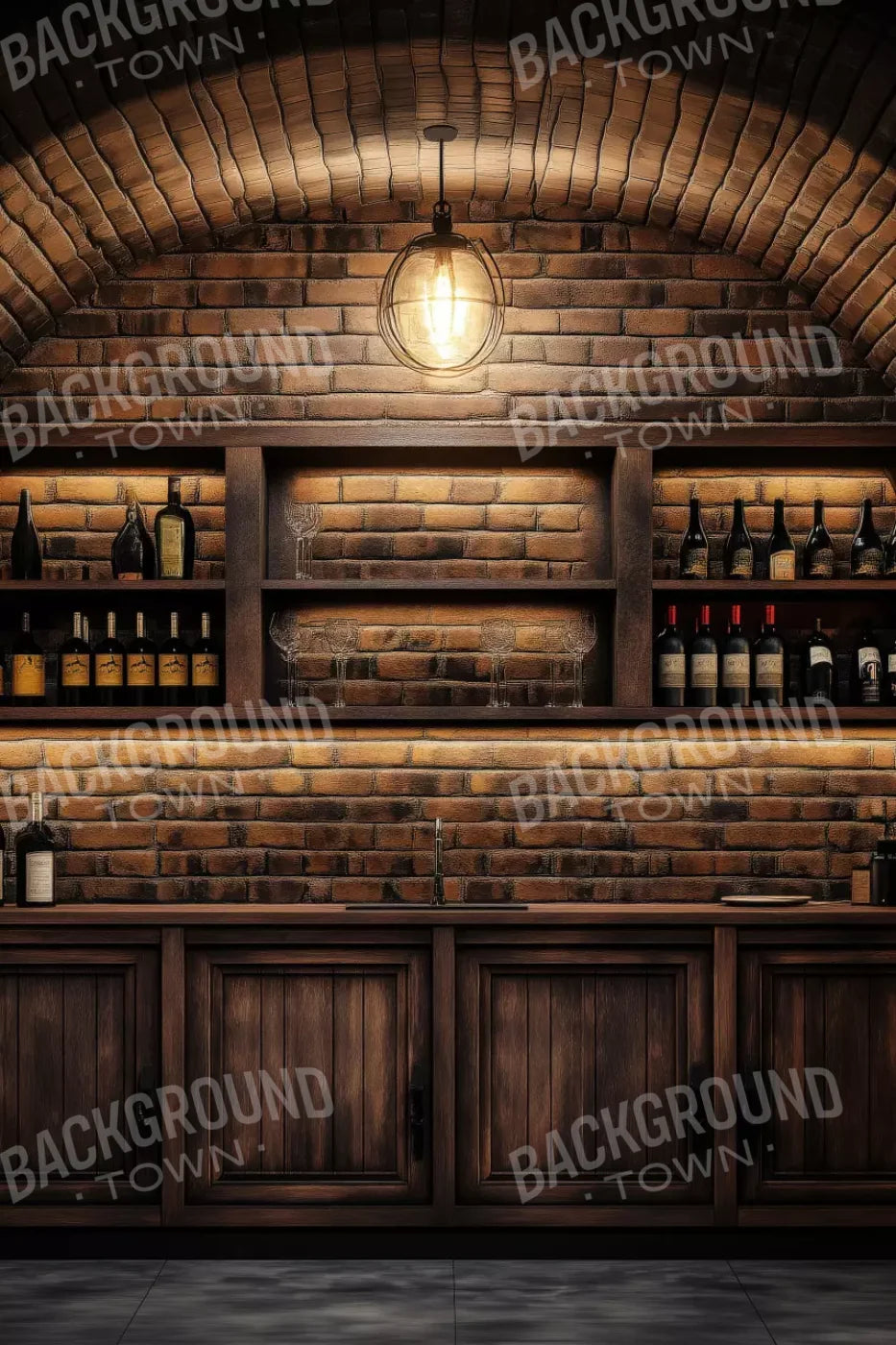 Wine Bar 8’X12’ Ultracloth (96 X 144 Inch) Backdrop