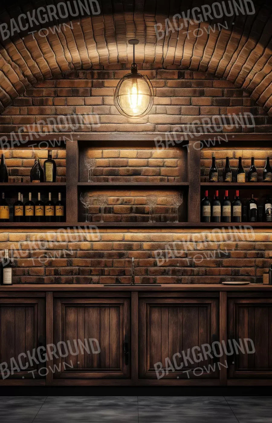 Wine Bar 9’X14’ Ultracloth (108 X 168 Inch) Backdrop