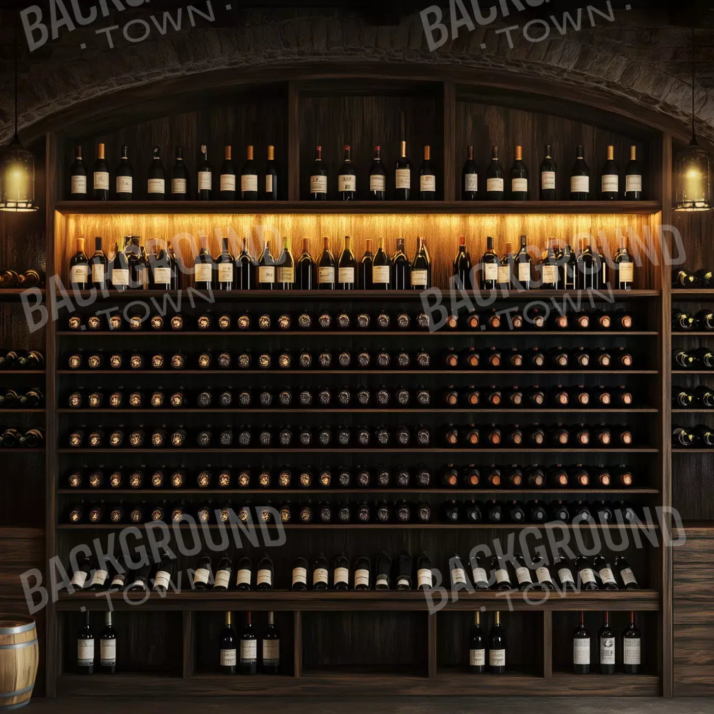 Wine Cellar 10’X10’ Ultracloth (120 X Inch) Backdrop