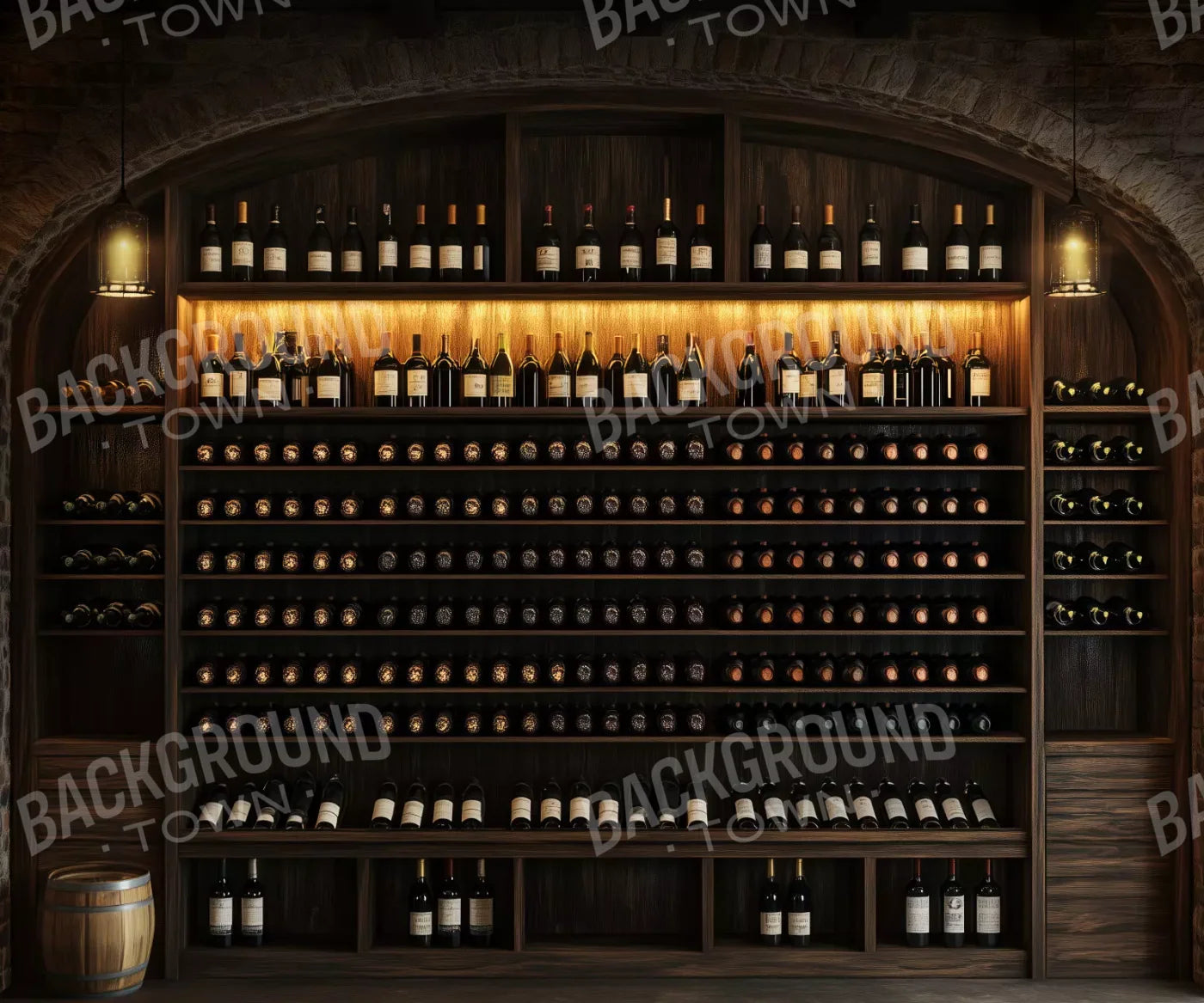 Wine Cellar 12’X10’ Ultracloth (144 X 120 Inch) Backdrop