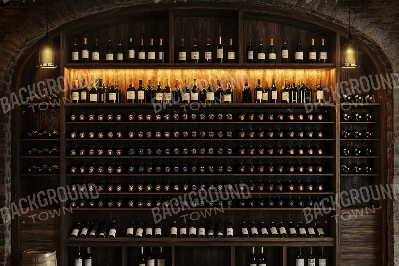 Wine Cellar 12’X8’ Ultracloth (144 X 96 Inch) Backdrop