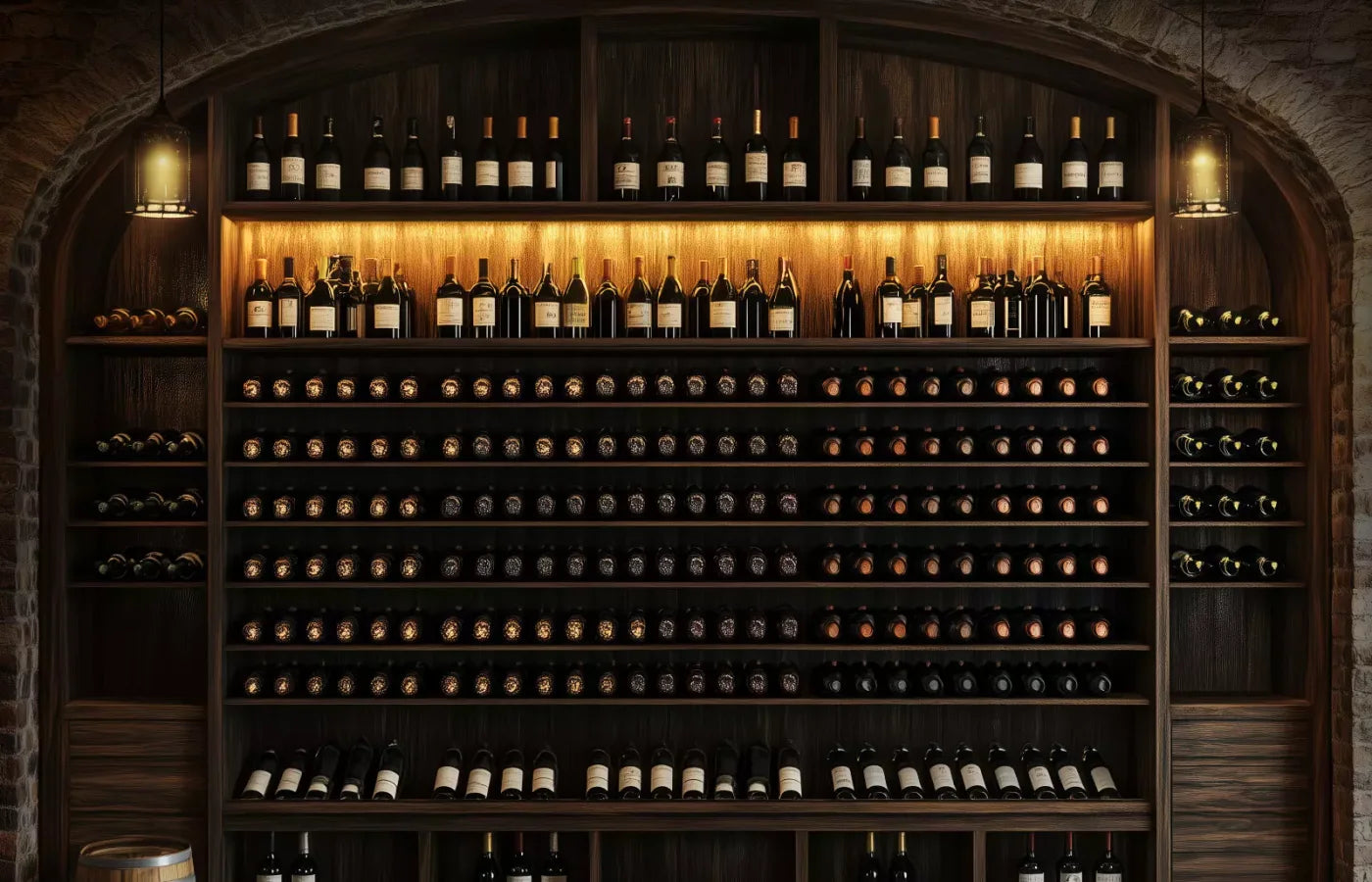 Wine Cellar 14’X9’ Ultracloth (168 X 108 Inch) Backdrop