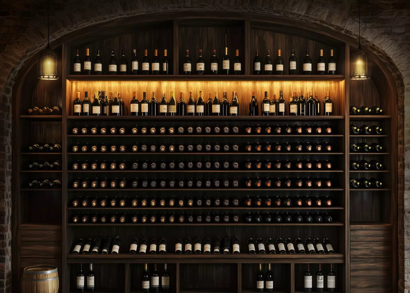Wine Cellar 7’X5’ Ultracloth (84 X 60 Inch) Backdrop