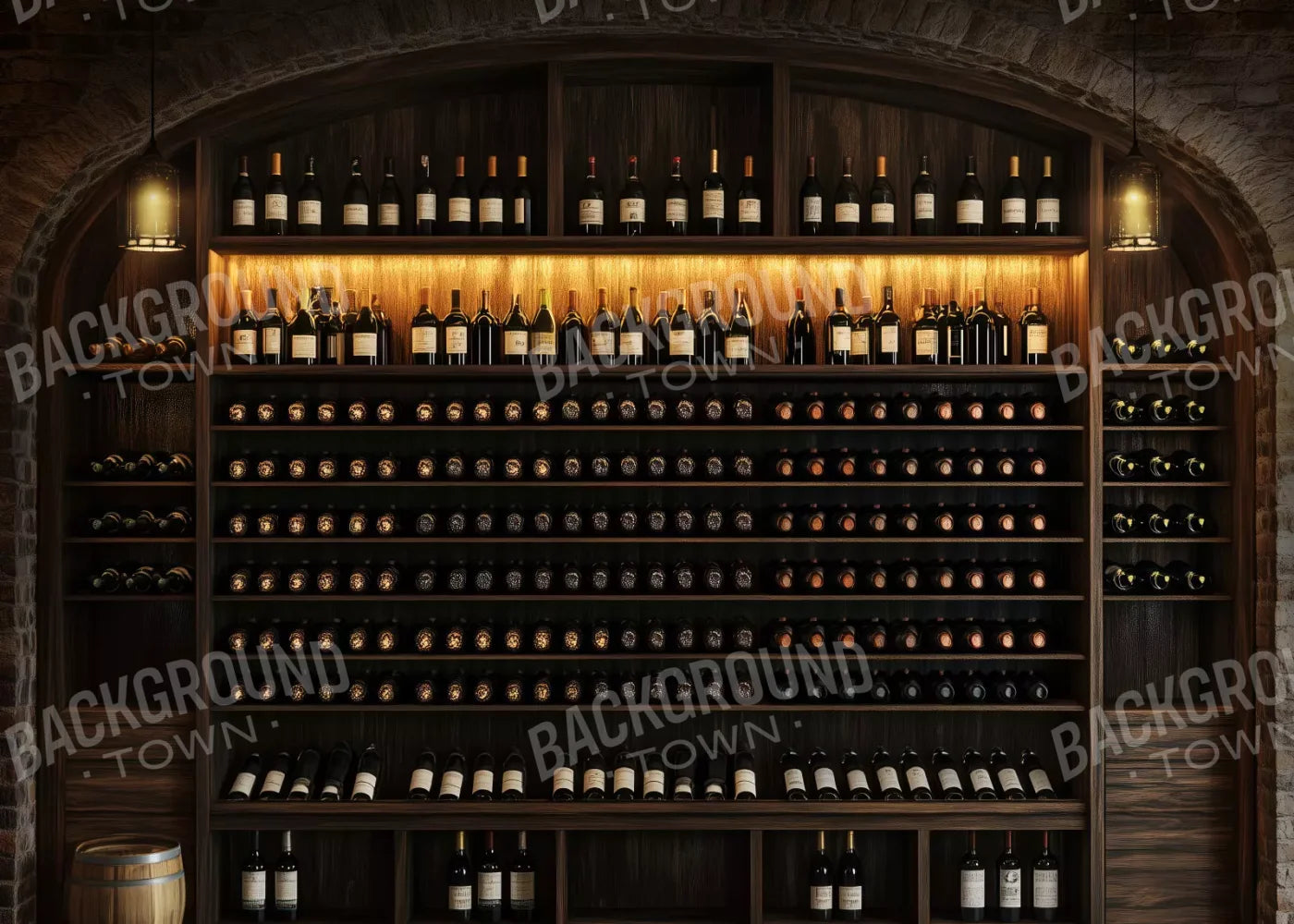 Wine Cellar 7’X5’ Ultracloth (84 X 60 Inch) Backdrop
