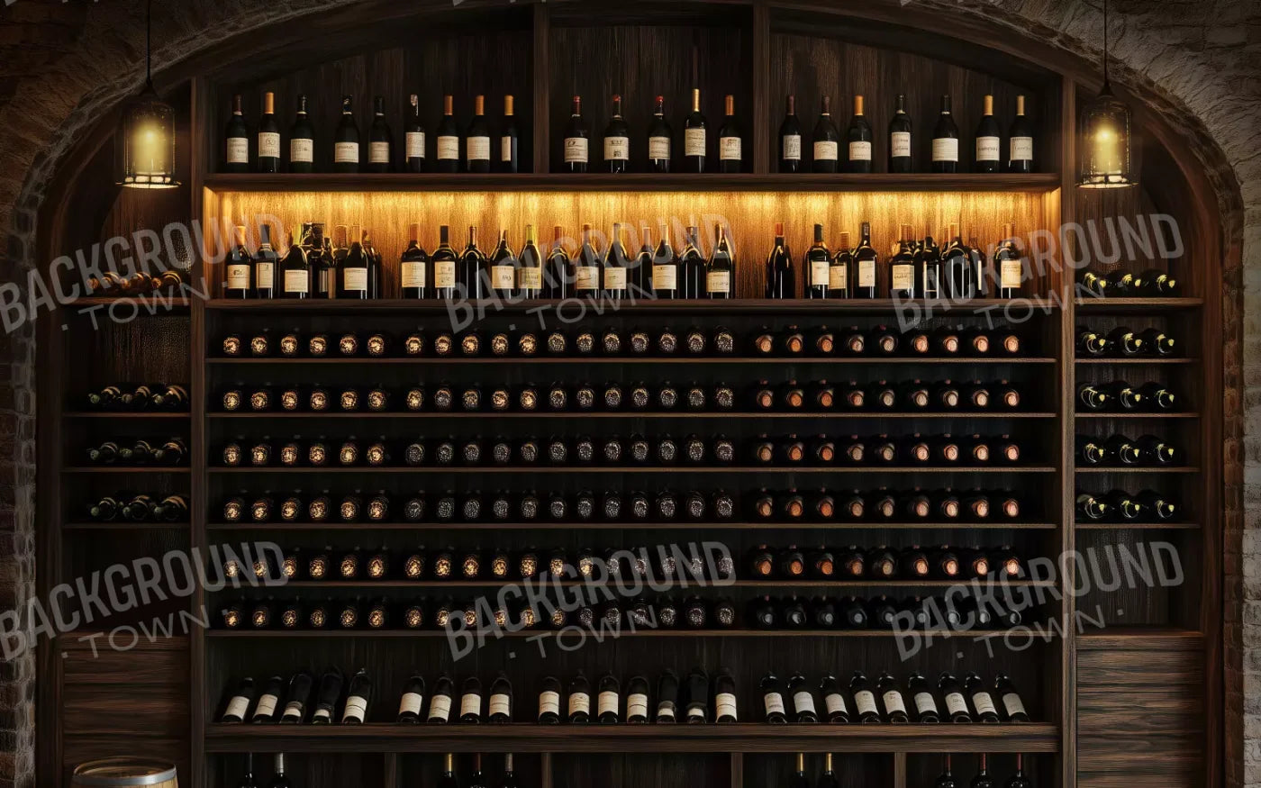 Wine Cellar 8’X5’ Ultracloth (96 X 60 Inch) Backdrop