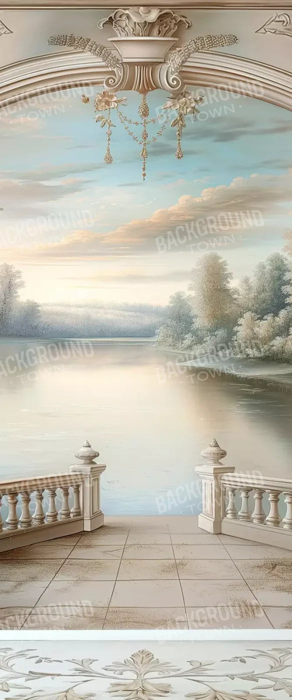Winter Balcony Scenic 5’X12’ Ultracloth For Westcott X-Drop (60 X 144 Inch) Backdrop