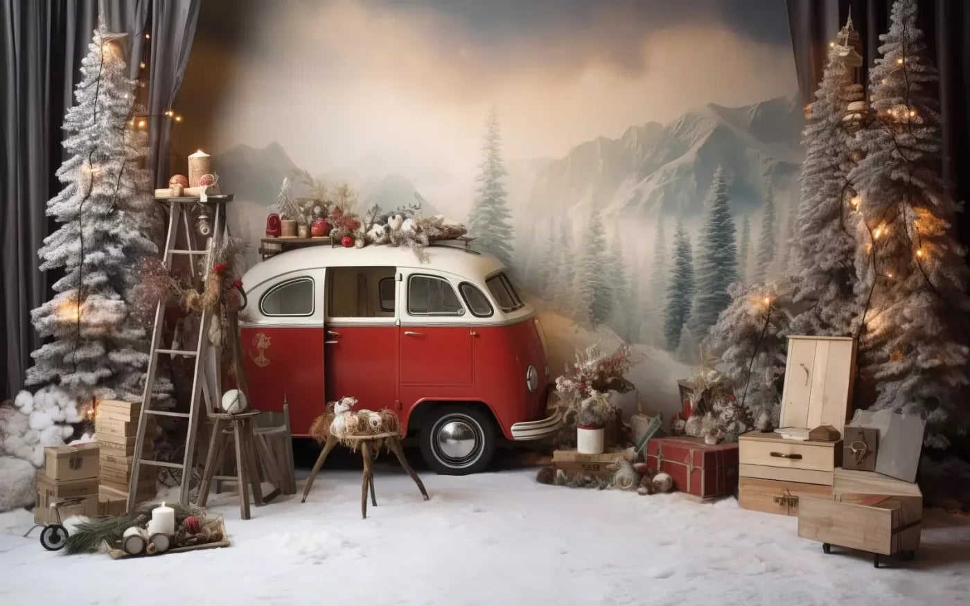 Winter Camping Ii 16’X10’ Ultracloth (192 X 120 Inch) Backdrop