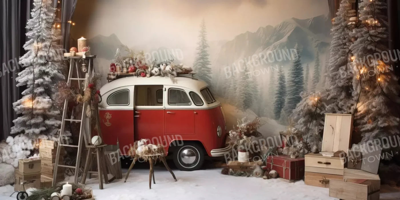 Winter Camping Ii 16’X8’ Ultracloth (192 X 96 Inch) Backdrop