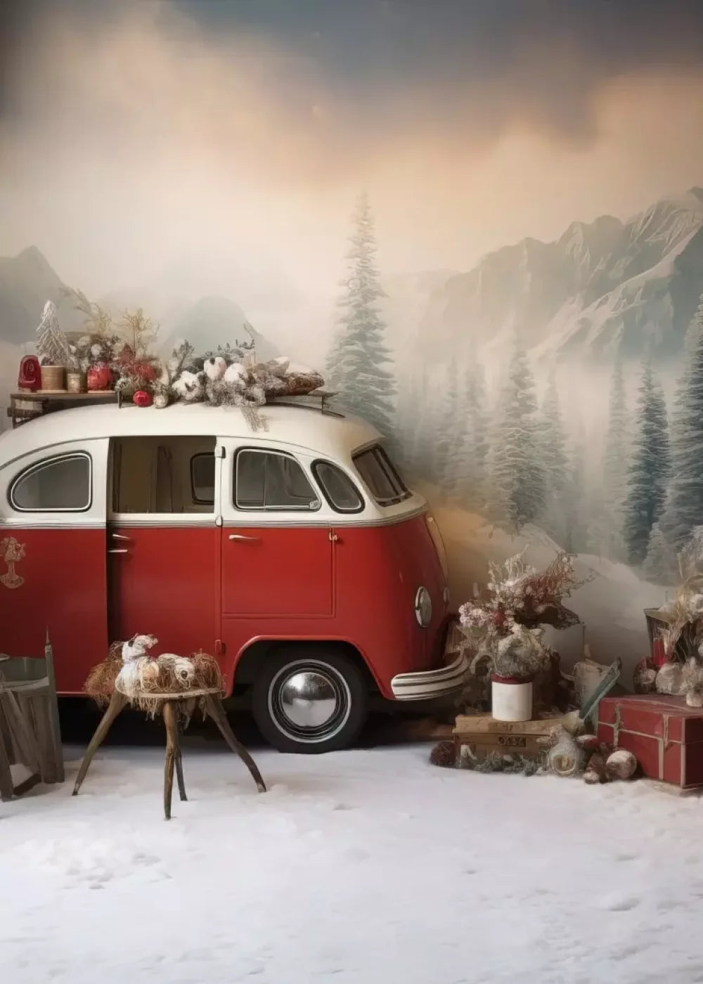 Winter Camping Ii 5’X7’ Ultracloth (60 X 84 Inch) Backdrop