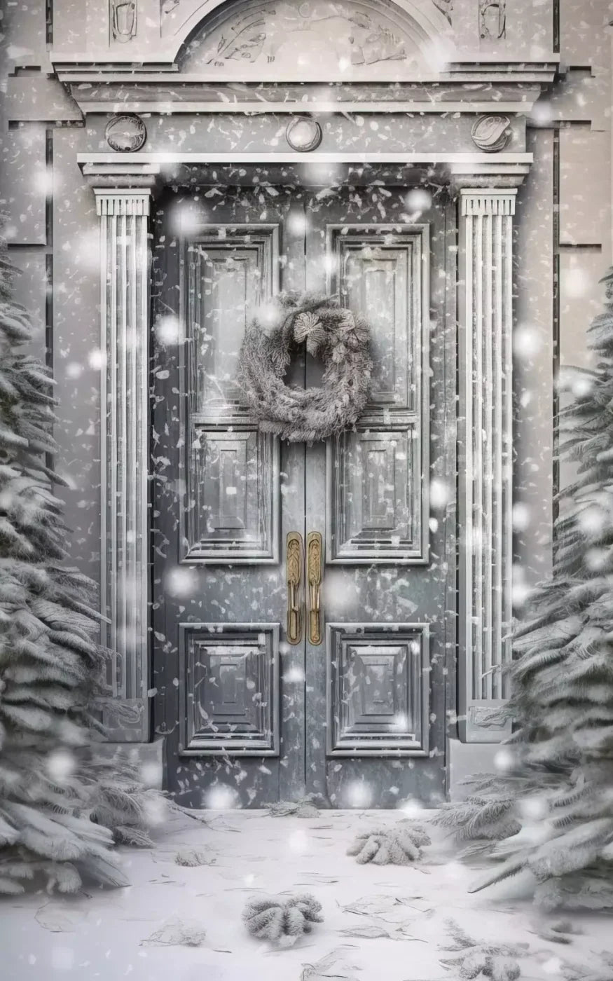 Winter Door 10’X16’ Ultracloth (120 X 192 Inch) Backdrop