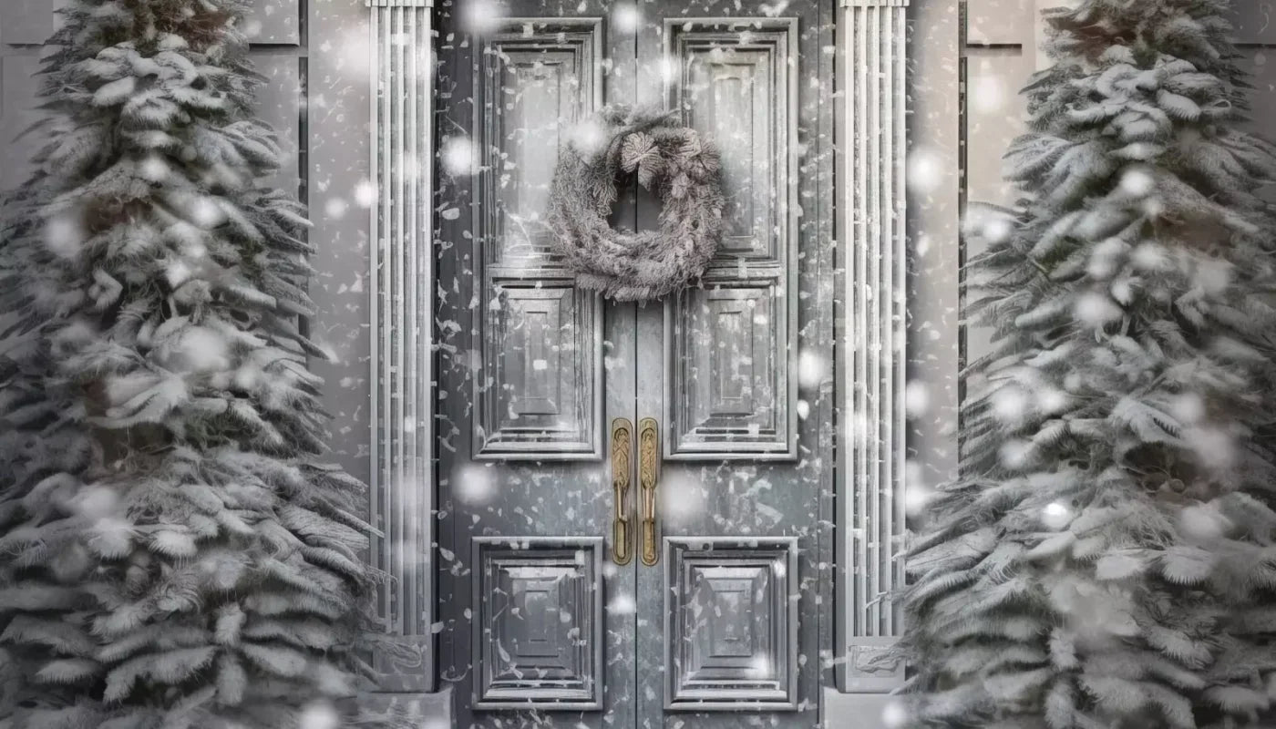 Winter Door 14’X8’ Ultracloth (168 X 96 Inch) Backdrop