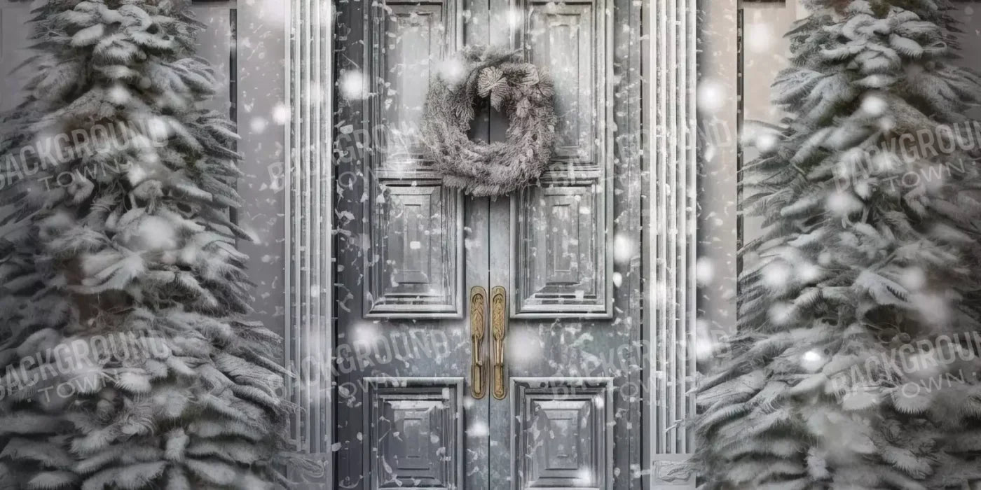 Winter Door 16’X8’ Ultracloth (192 X 96 Inch) Backdrop