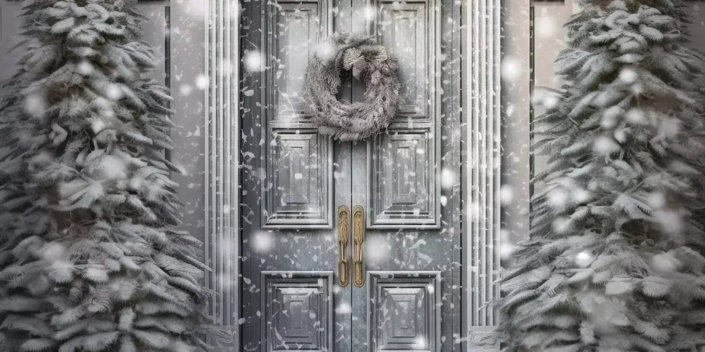 Winter Door 20’X10’ Ultracloth (240 X 120 Inch) Backdrop