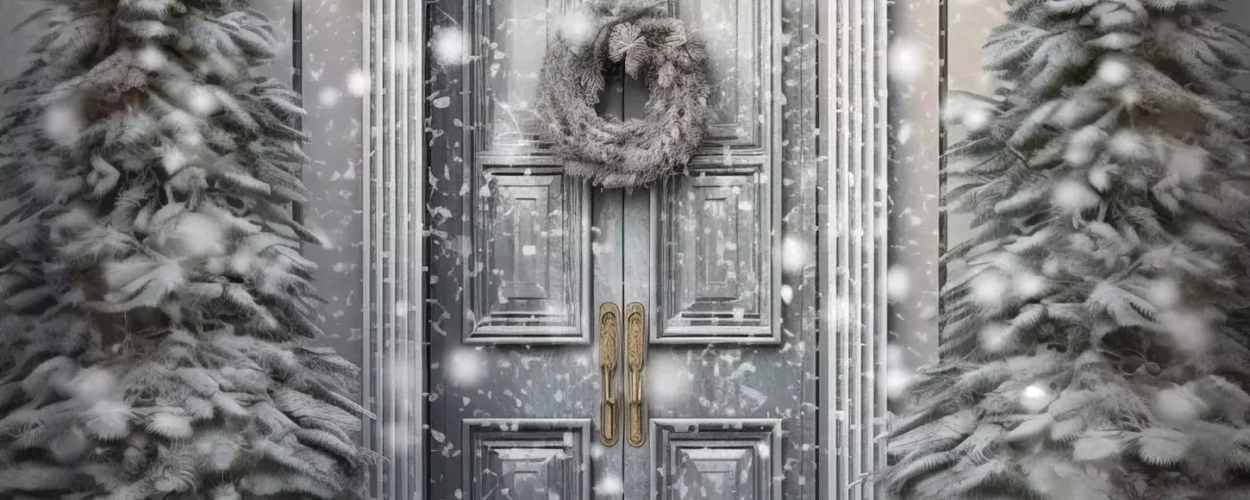 Winter Door 20’X8’ Ultracloth (240 X 96 Inch) Backdrop