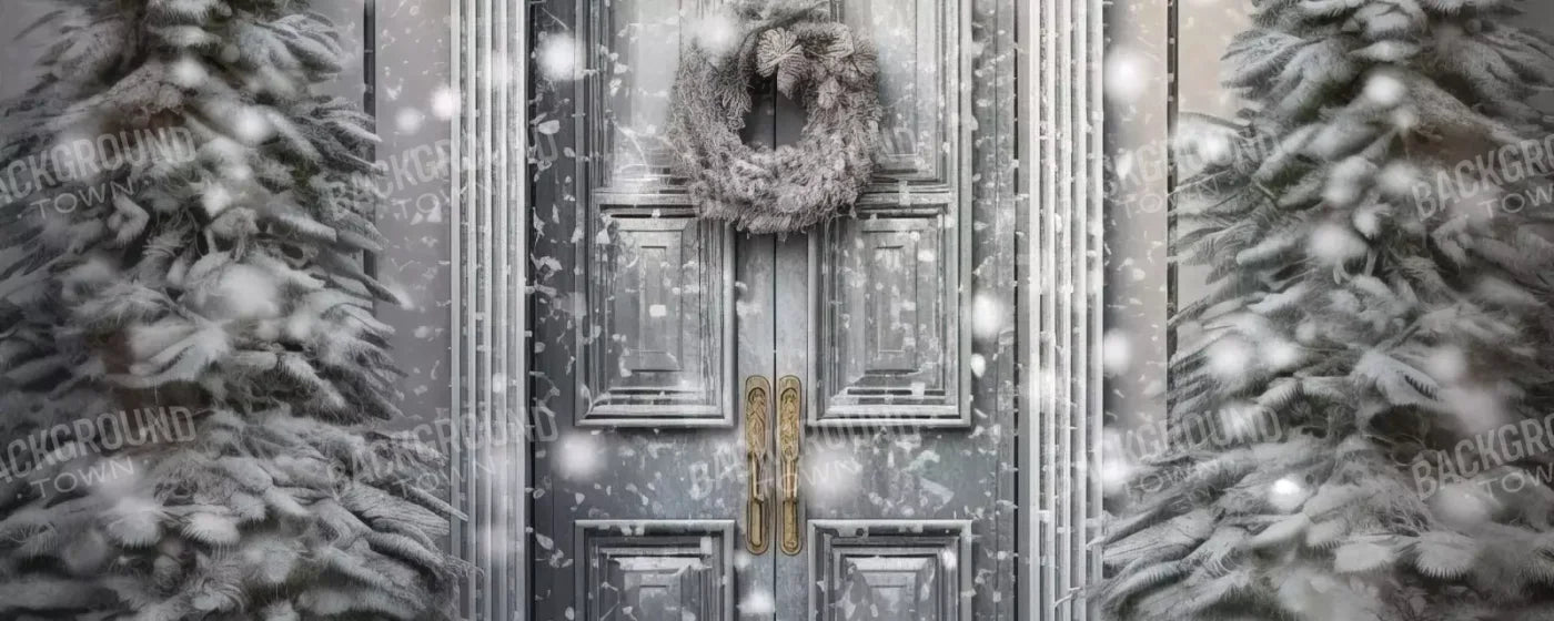 Winter Door 20’X8’ Ultracloth (240 X 96 Inch) Backdrop