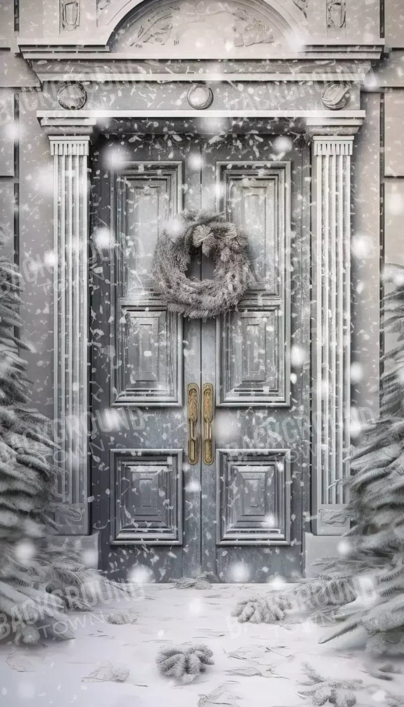 Winter Door 8’X14’ Ultracloth (96 X 168 Inch) Backdrop