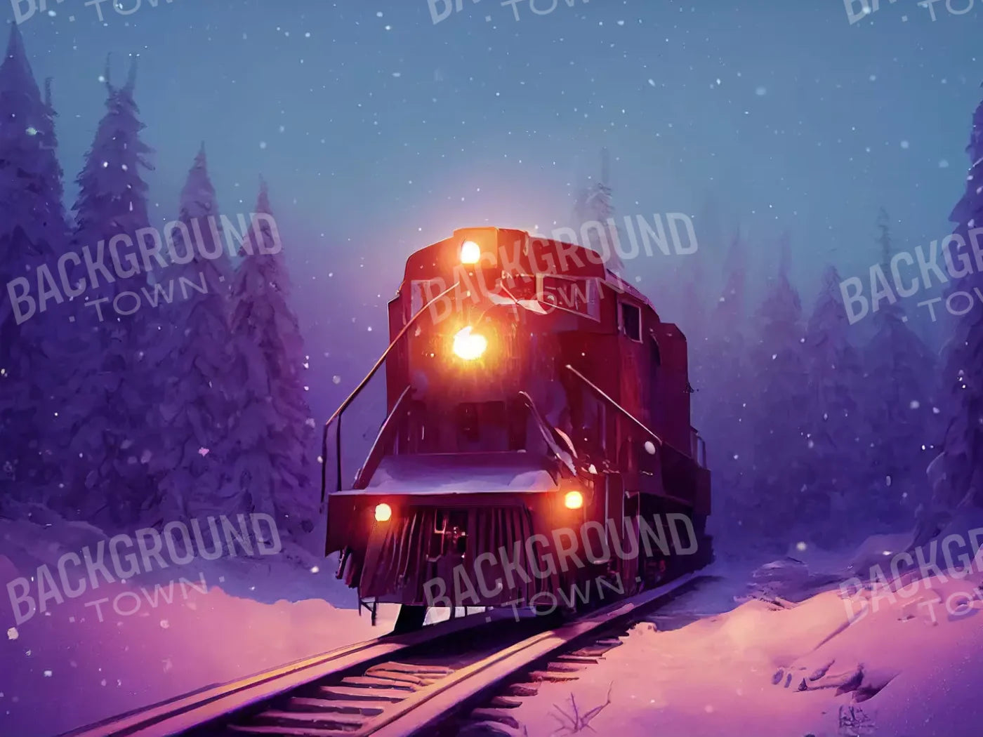 Winter Express 3 10X8 Fleece ( 120 X 96 Inch ) Backdrop