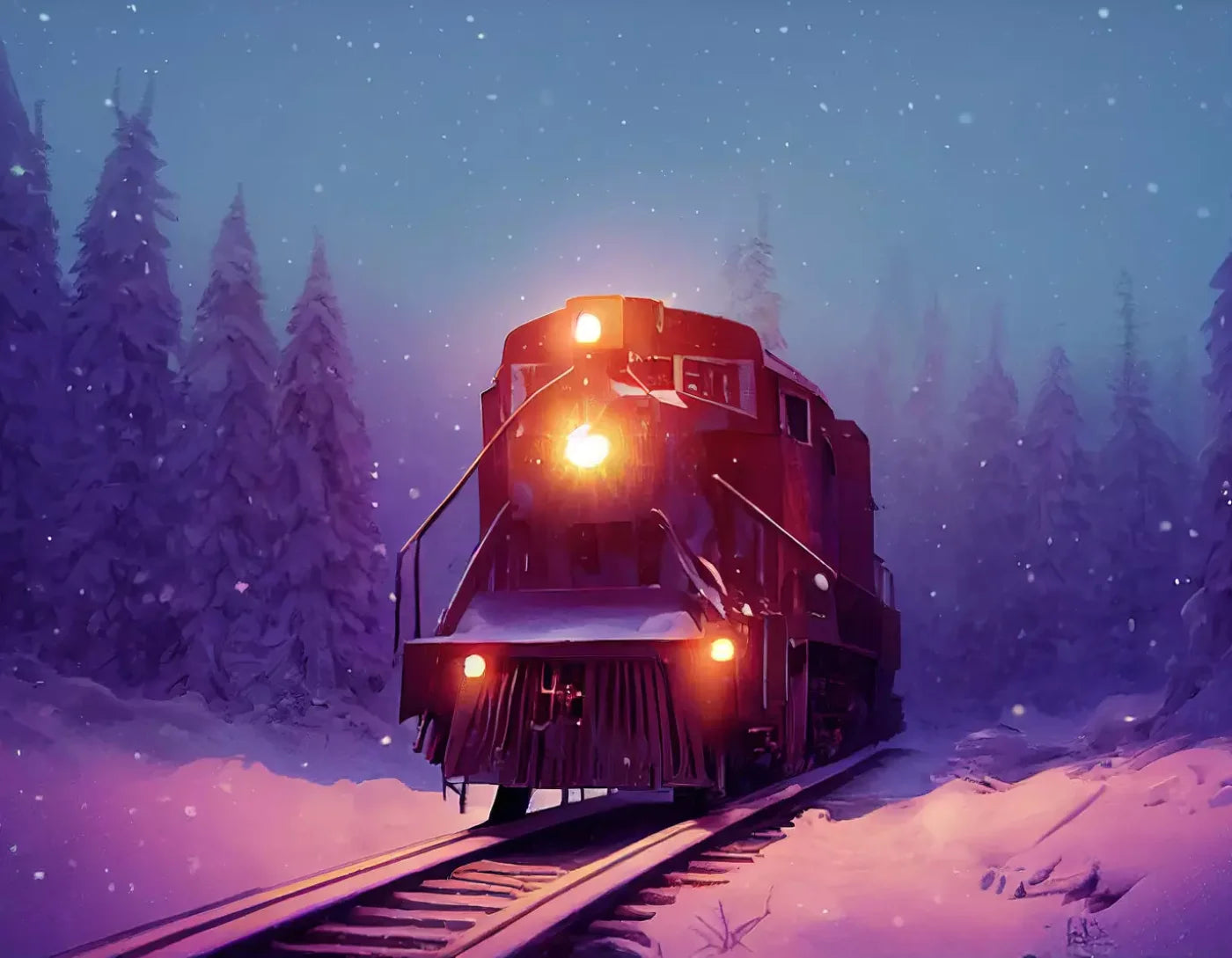 Winter Express 3 8X6 Fleece ( 96 X 72 Inch ) Backdrop