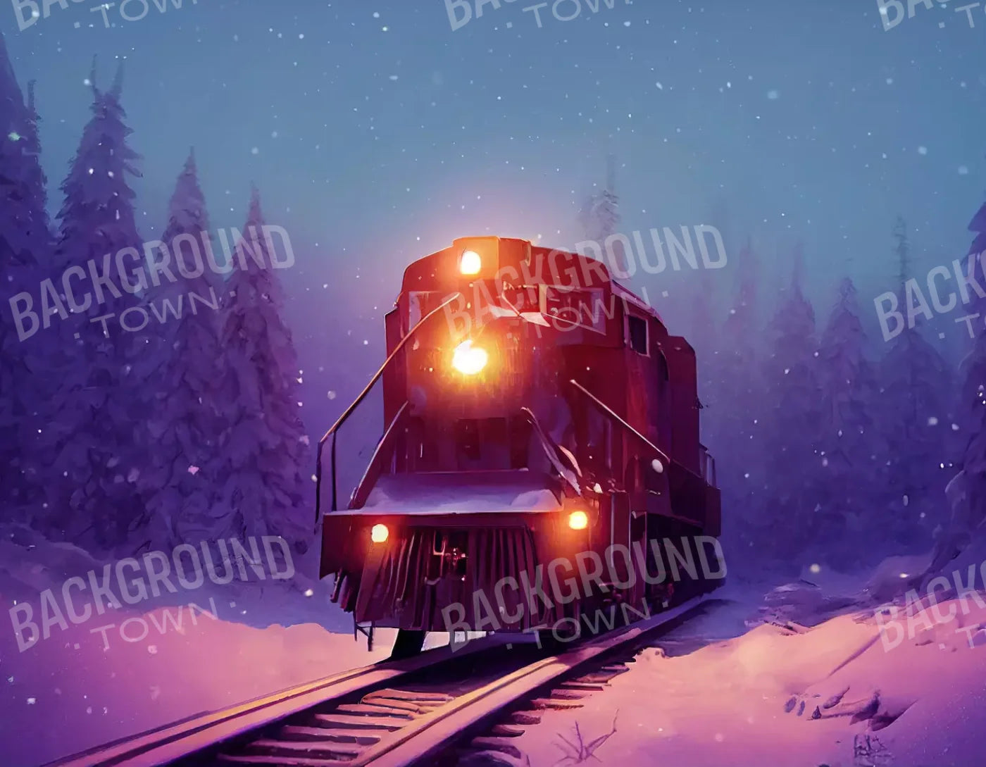 Winter Express 3 8X6 Fleece ( 96 X 72 Inch ) Backdrop