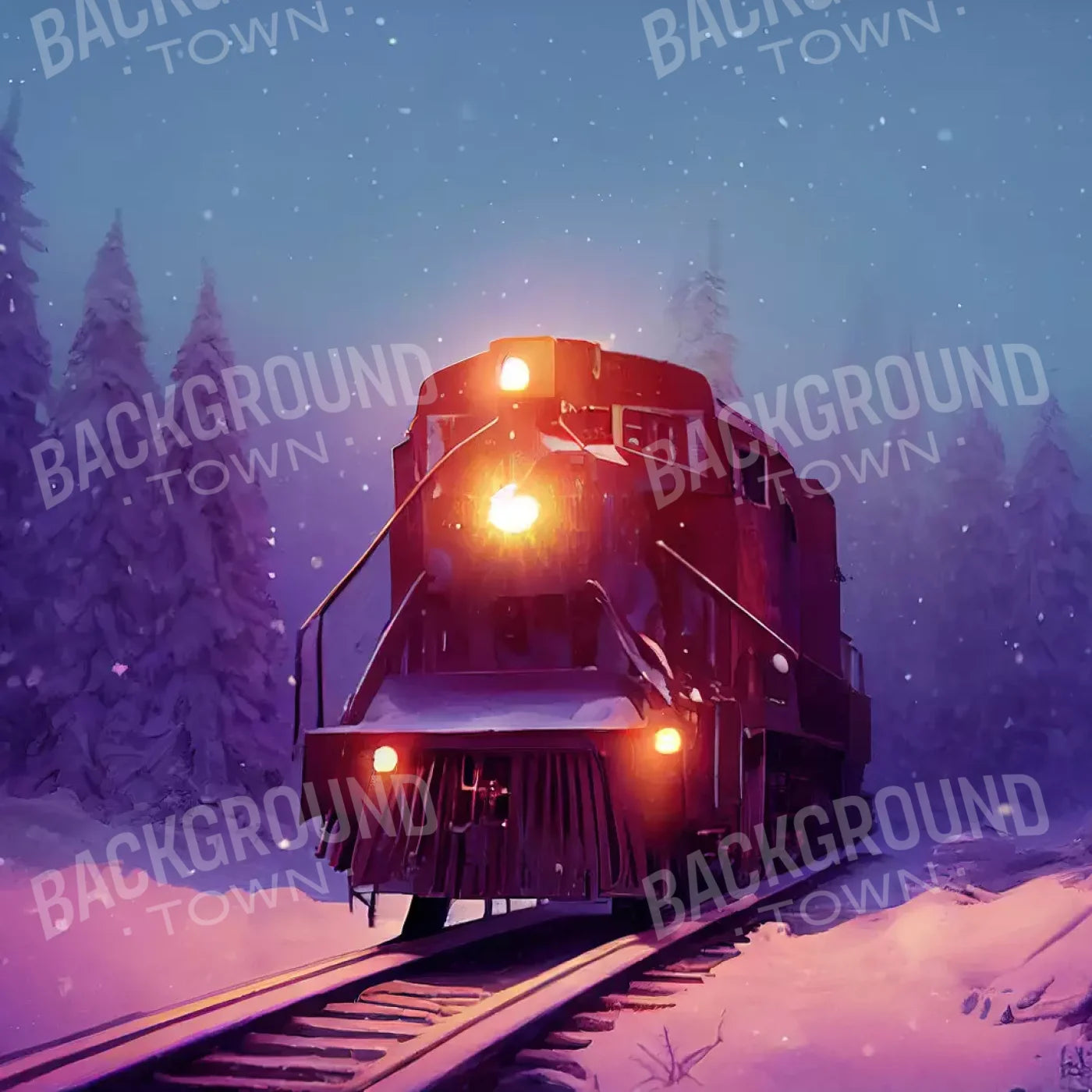Winter Express 3 8X8 Fleece ( 96 X Inch ) Backdrop