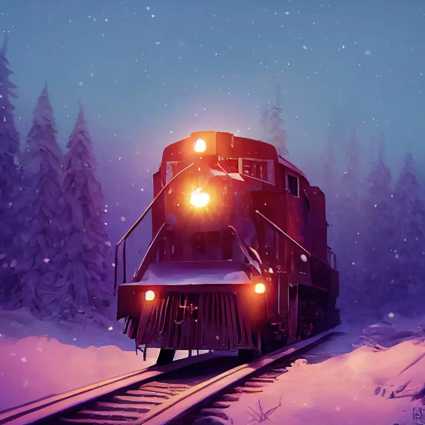 Winter Express 3 8X8 Fleece ( 96 X Inch ) Backdrop