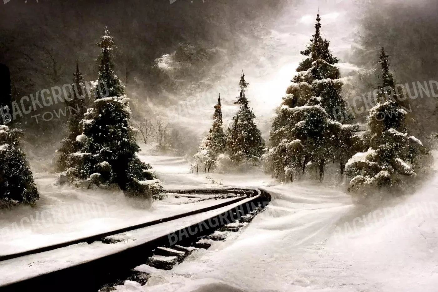 Winter Express 8X5 Ultracloth ( 96 X 60 Inch ) Backdrop