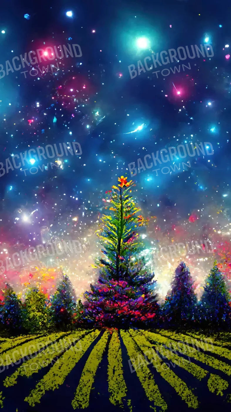 Winter Fireworks 8X14 Ultracloth ( 96 X 168 Inch ) Backdrop