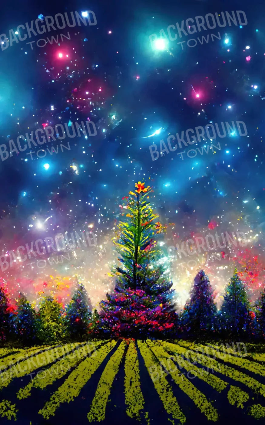 Winter Fireworks 9X14 Ultracloth ( 108 X 168 Inch ) Backdrop