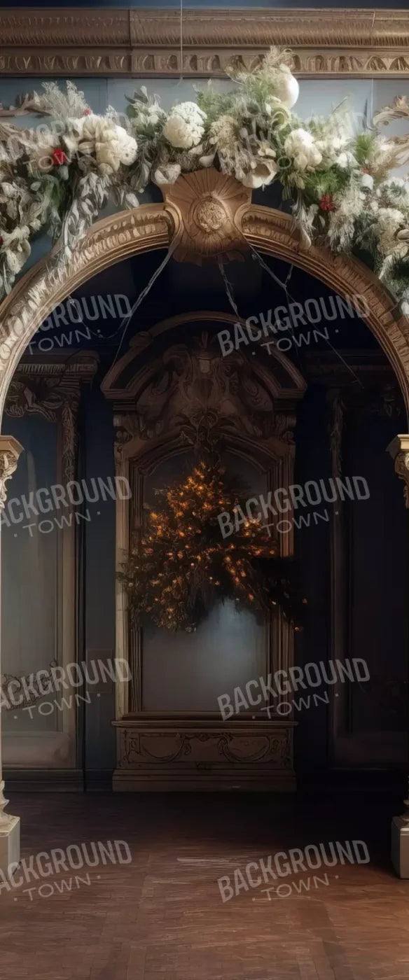 Winter Holiday Arch 5’X12’ Ultracloth For Westcott X-Drop (60 X 144 Inch) Backdrop