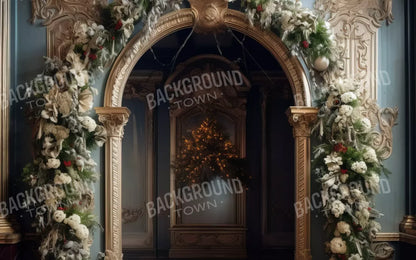 Winter Holiday Arch 8’X5’ Ultracloth (96 X 60 Inch) Backdrop