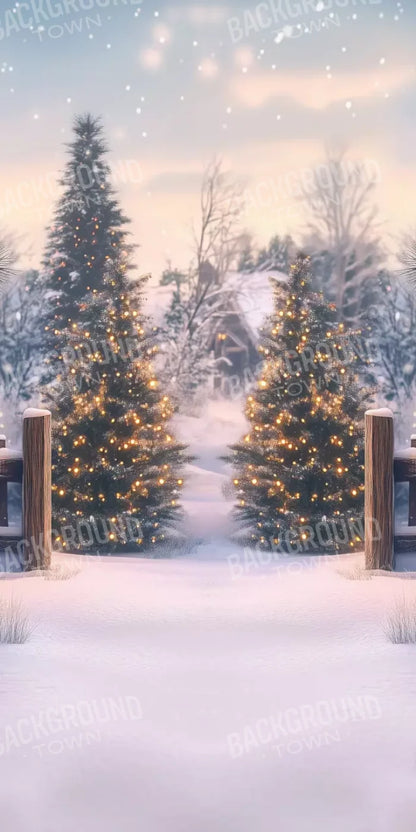 Winter Scene 8’X16’ Ultracloth (96 X 192 Inch) Backdrop