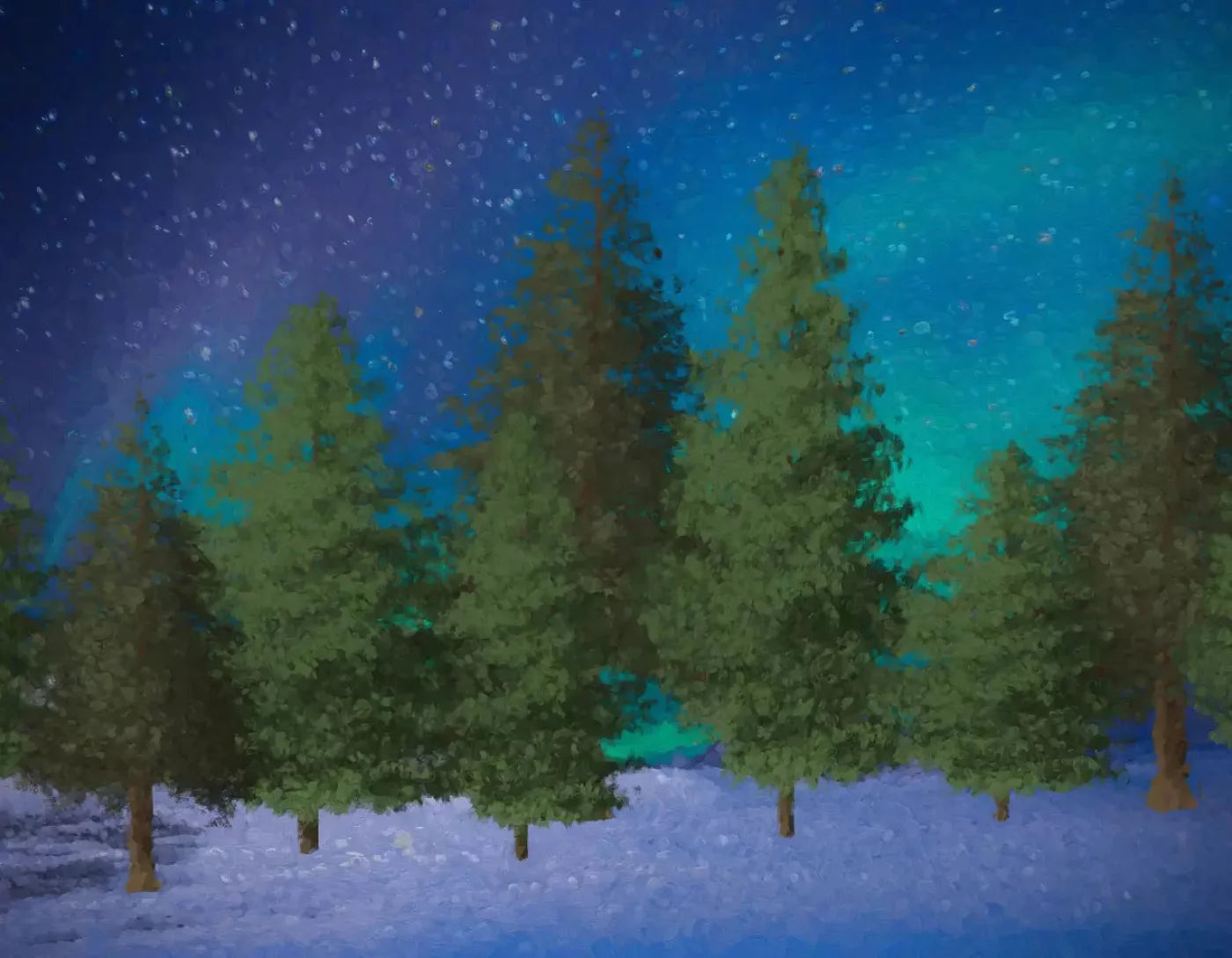 Winter Sky 8X6 Fleece ( 96 X 72 Inch ) Backdrop